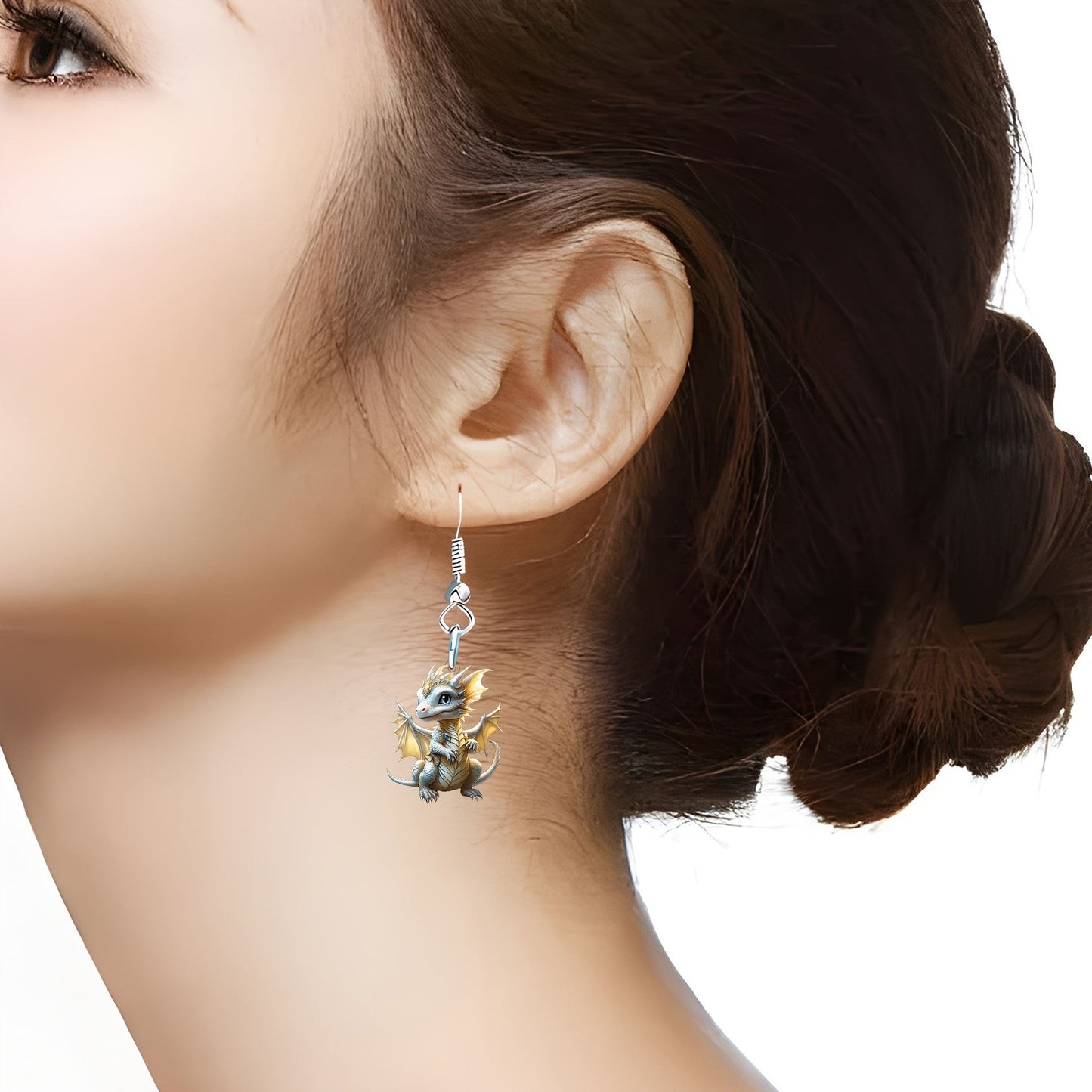 Women Dragon Shape Earrings Animal Earrings - PratSN