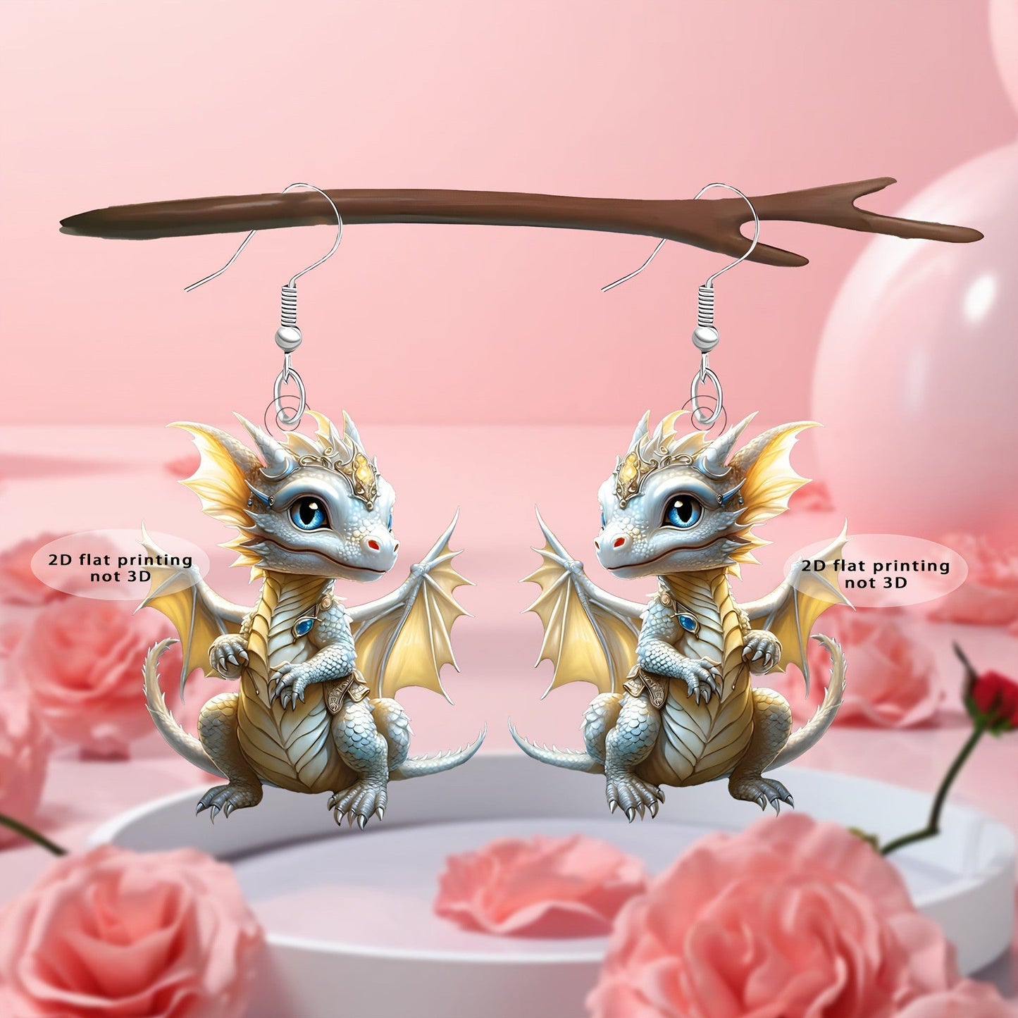 Women Dragon Shape Earrings Animal Earrings - PratSN