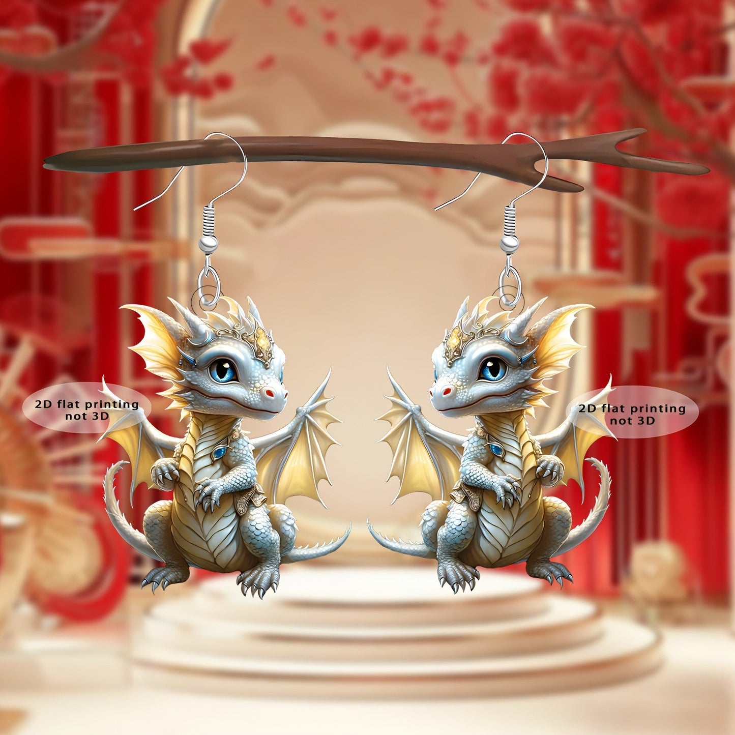 Women Dragon Shape Earrings Animal Earrings - PratSN