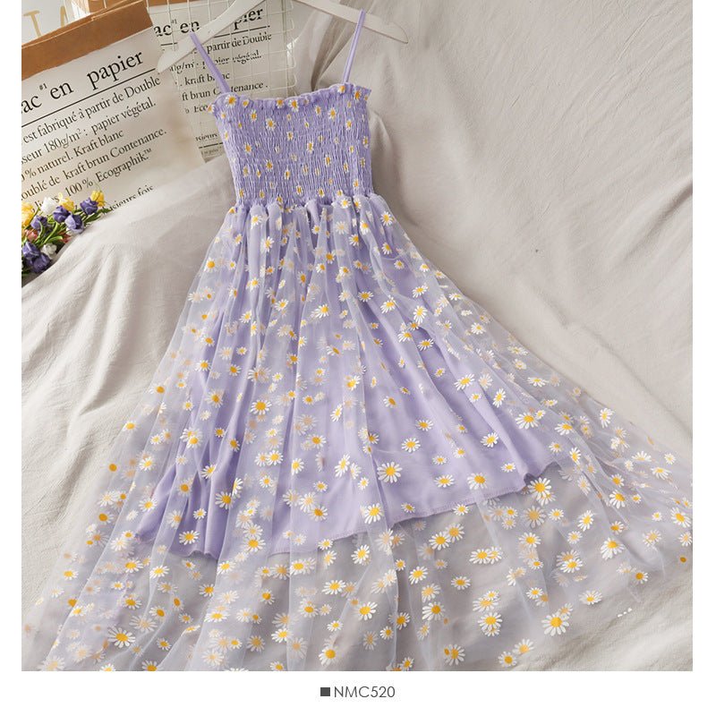 Women Dresses Summer V Neck Floral Print Boho Beach Dress - PratSN
