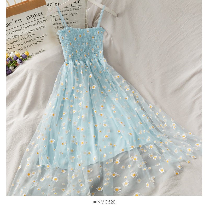 Women Dresses Summer V Neck Floral Print Boho Beach Dress - PratSN
