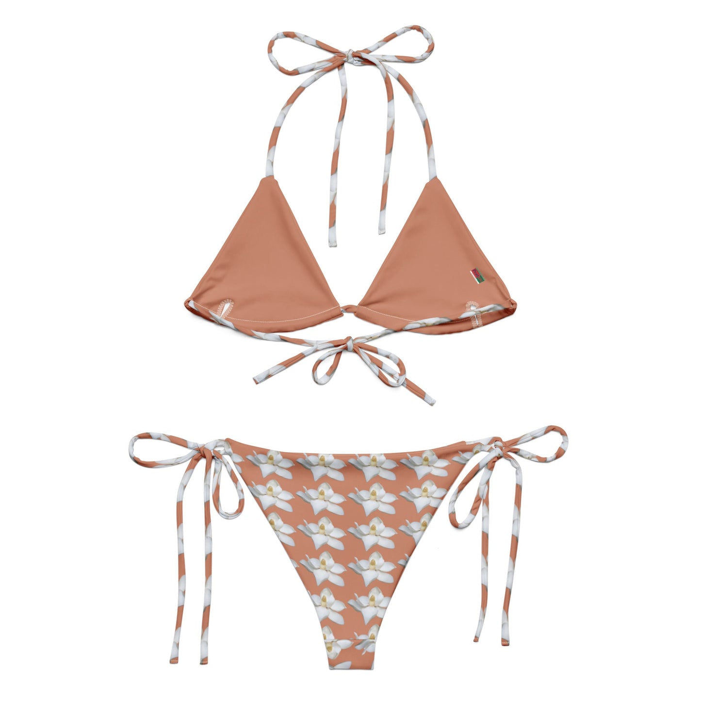Women's All - over print string bikini, Floral Swimwear, Bathing Suit, Floral Bikini, Cute Summer Bikini - PratSN