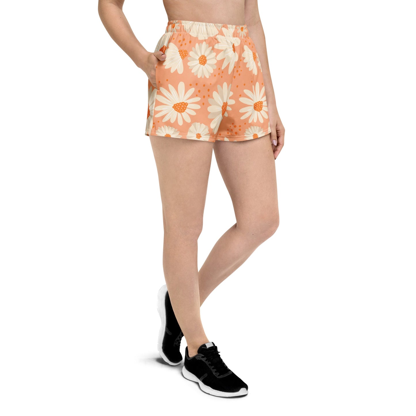 Women’s Athletic Shorts, Floral shorts, Sports Running Fitness Gift for her - PratSN