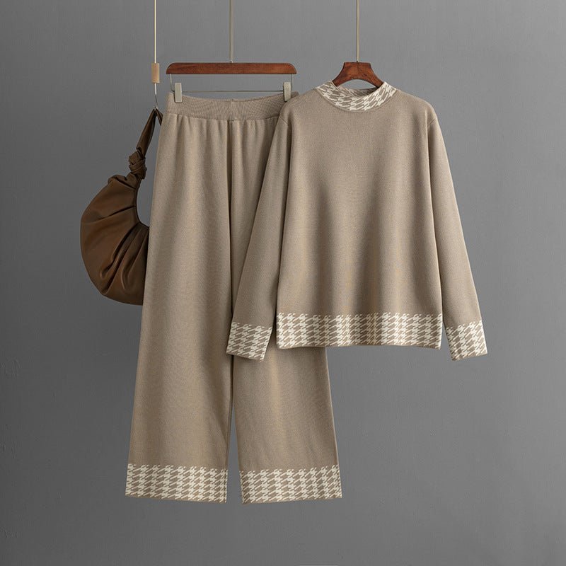 Women's Autumn And Winter Loose Pullover Two - piece Set - PratSN
