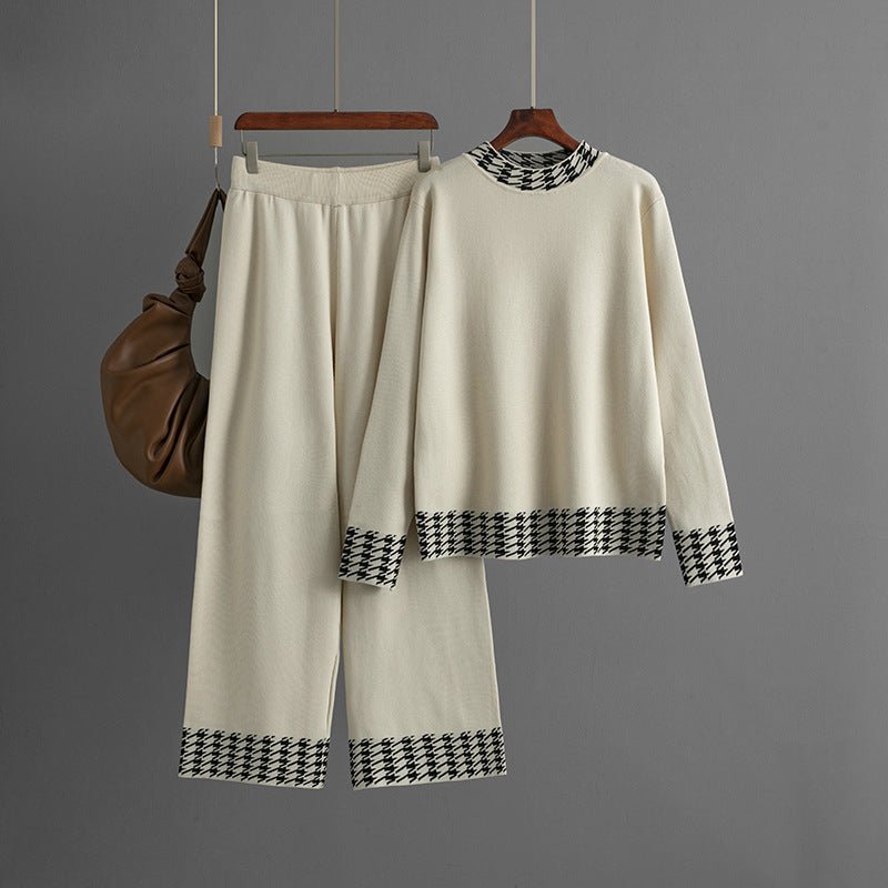Women's Autumn And Winter Loose Pullover Two - piece Set - PratSN