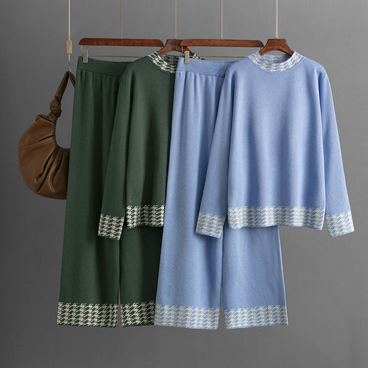 Women's Autumn And Winter Loose Pullover Two - piece Set - PratSN