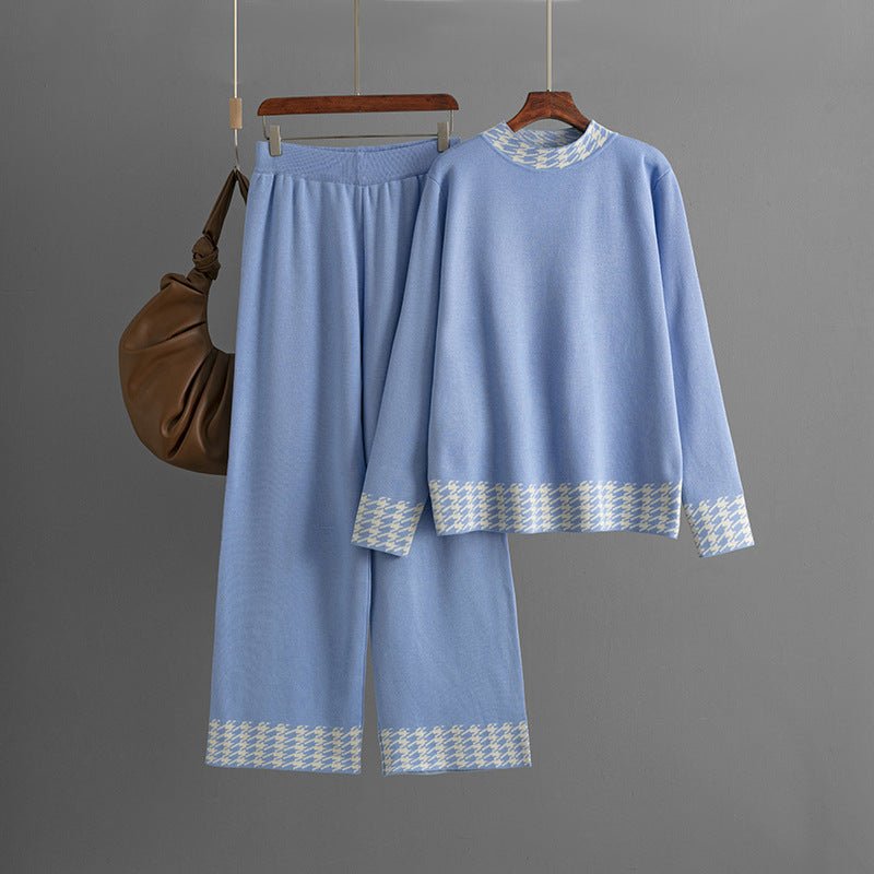 Women's Autumn And Winter Loose Pullover Two - piece Set - PratSN
