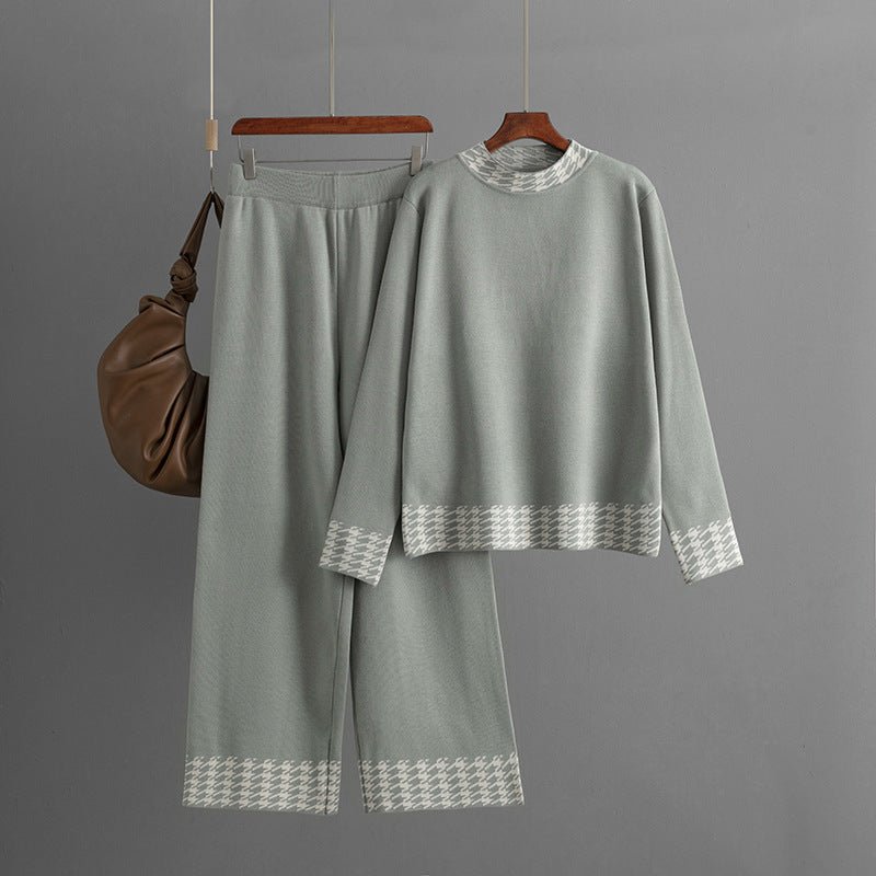 Women's Autumn And Winter Loose Pullover Two - piece Set - PratSN