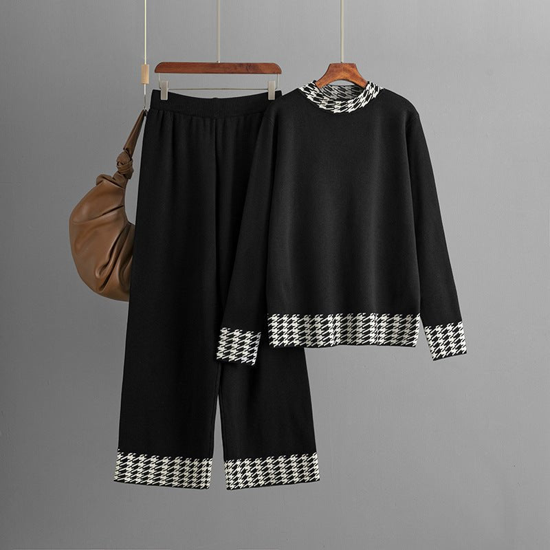 Women's Autumn And Winter Loose Pullover Two - piece Set - PratSN