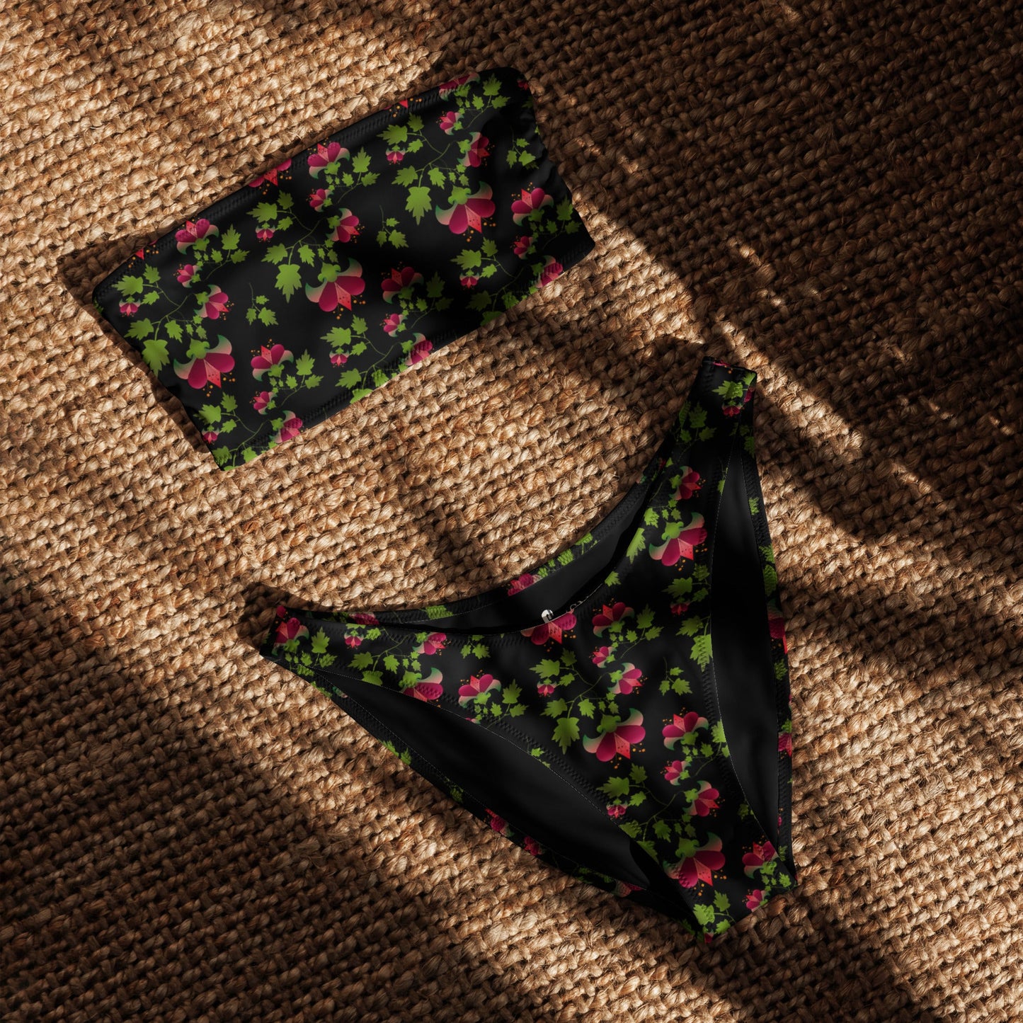 Women's bandeau bikini, Swimwear, Swimsuit, Two Piece Swimwear - PratSN