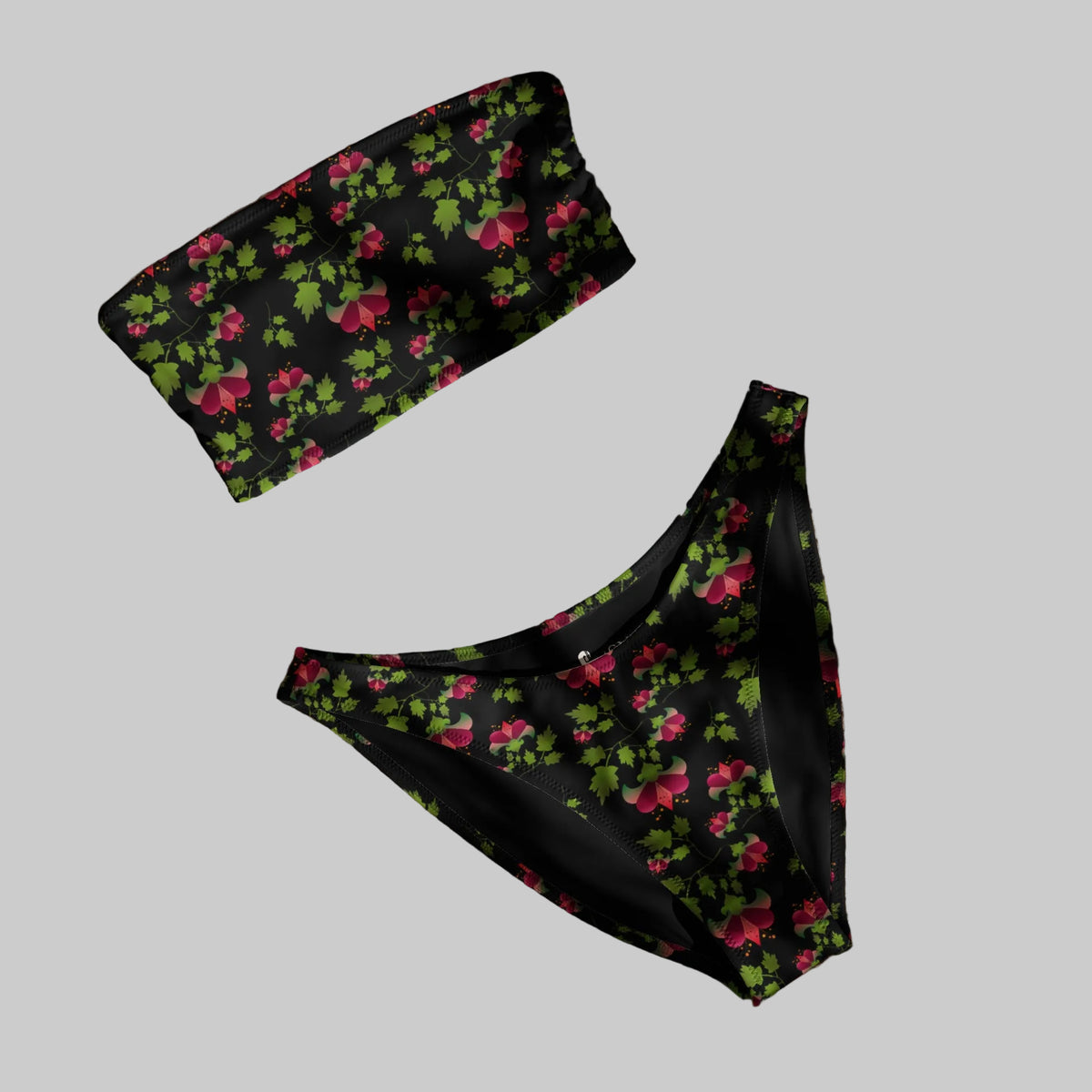 Women's bandeau bikini, Swimwear, Swimsuit, Two Piece Swimwear - PratSN