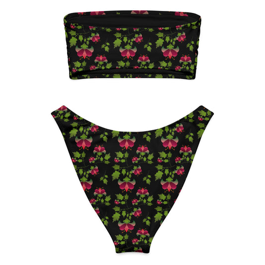 Women's bandeau bikini, Swimwear, Swimsuit, Two Piece Swimwear - PratSN