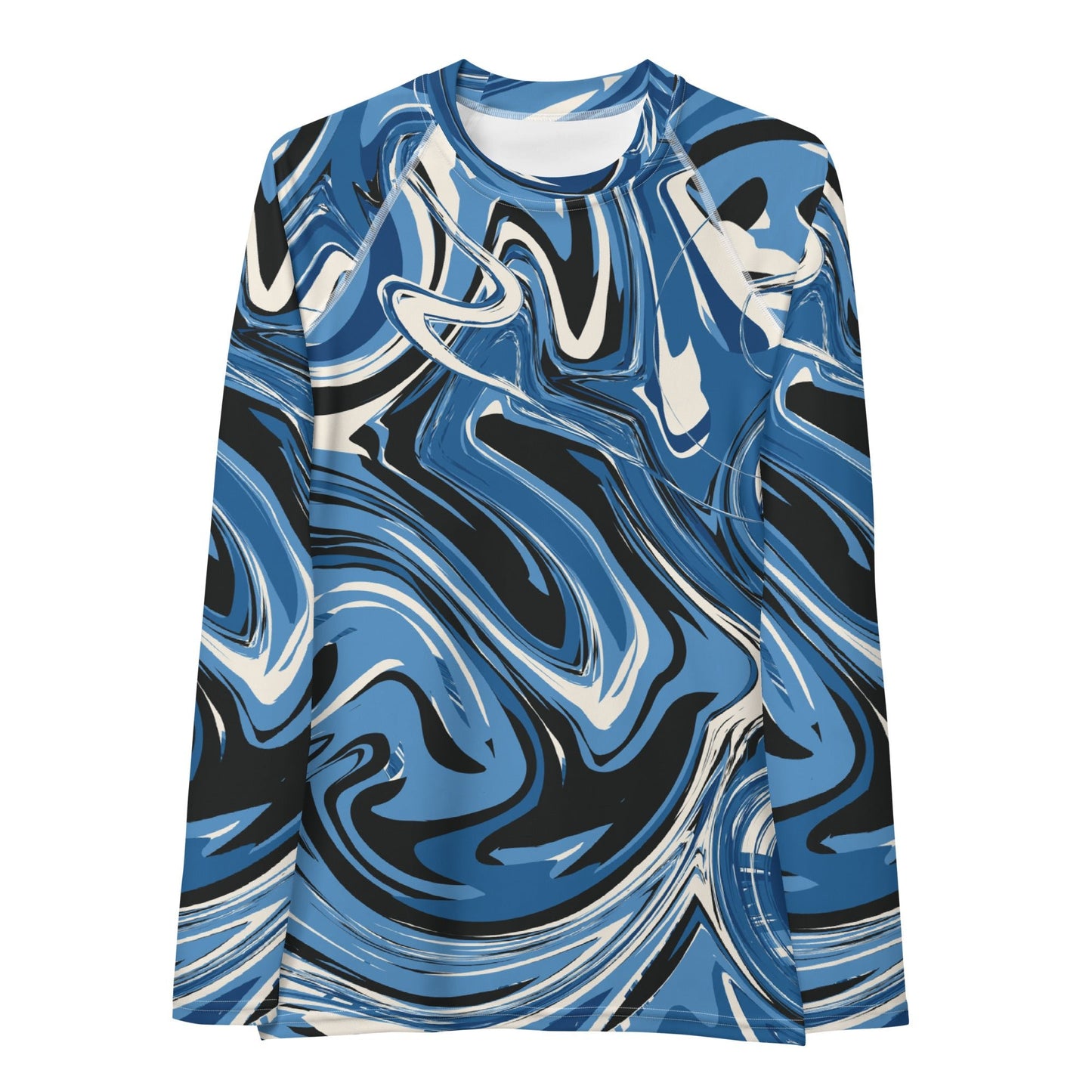 Women's blue liquid Rash Guard - PratSN