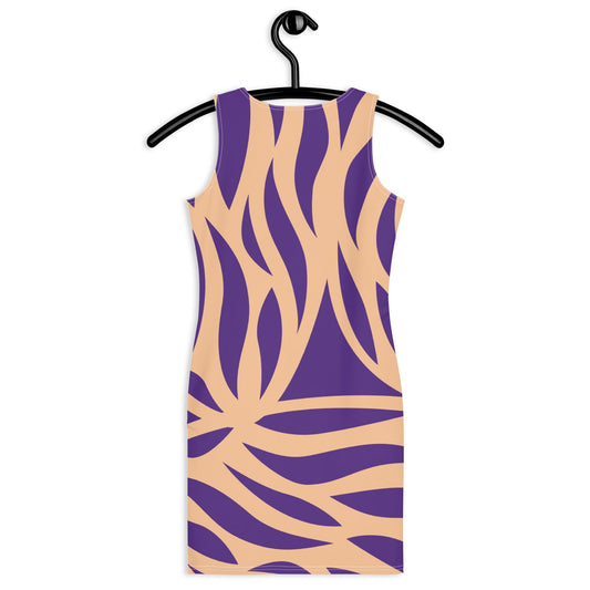 Women's Bodycon dress, Abstract Pattern Indigo Pencil Dresses, Body hugging fit tank top dress, elegant bodycon, sleeveless dress for your favorite party, summer and spring dress - PratSN