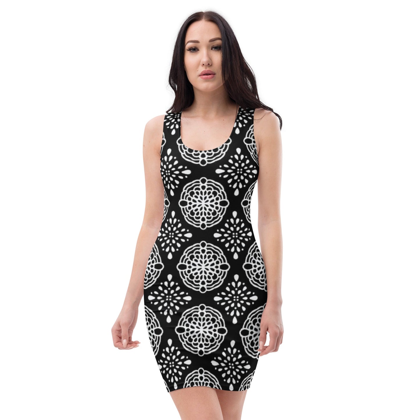 Women's Bodycon dress, Black White Pencil Dresses, Body hugging fit tank top dress, elegant bodycon, sleeveless dress for your favorite party, summer and spring dress - PratSN