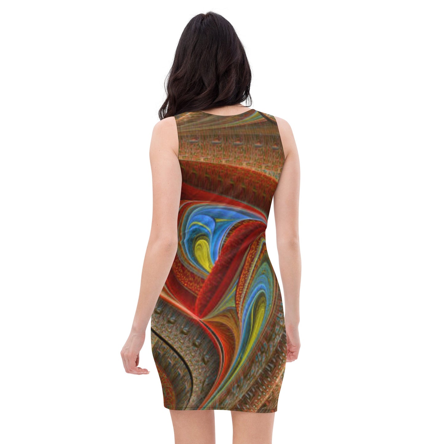 Women's Bodycon dress, bodycon dress, Blooming pattern dress, Body hugging fit tank top dress, elegant bodycon, sleeveless dress for your favorite party, summer and spring dress - PratSN