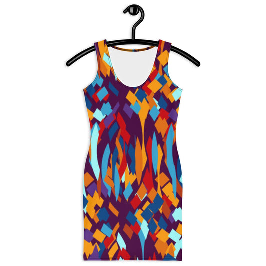 Women's Bodycon dress, bodycon dress, Blooming pattern dress, Body hugging fit tank top dress, elegant bodycon, sleeveless dress for your favorite party, summer and spring dress - PratSN