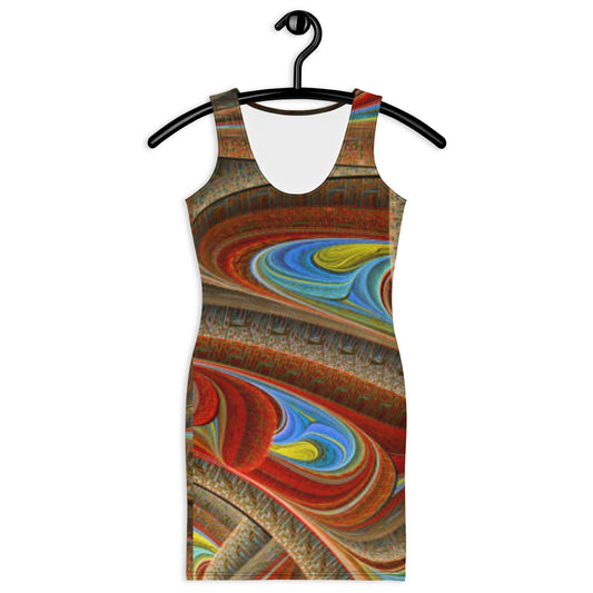 Women's Bodycon dress, bodycon dress, Blooming pattern dress, Body hugging fit tank top dress, elegant bodycon, sleeveless dress for your favorite party, summer and spring dress - PratSN