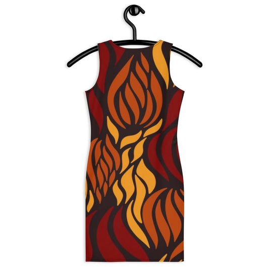 Women's Bodycon dress, Brown Body hugging fit tank top dress, elegant bodycon, sleeveless dress for your favorite party, summer and spring dress - PratSN