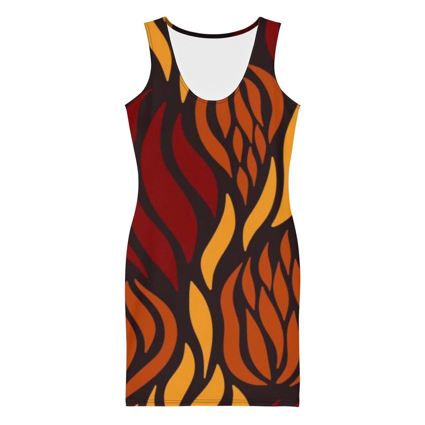Women's Bodycon dress, Brown Body hugging fit tank top dress, elegant bodycon, sleeveless dress for your favorite party, summer and spring dress - PratSN