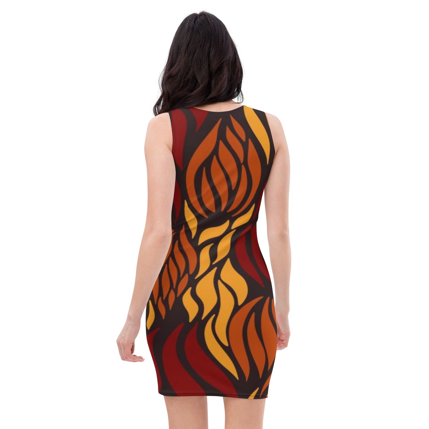 Women's Bodycon dress, Brown Body hugging fit tank top dress, elegant bodycon, sleeveless dress for your favorite party, summer and spring dress - PratSN