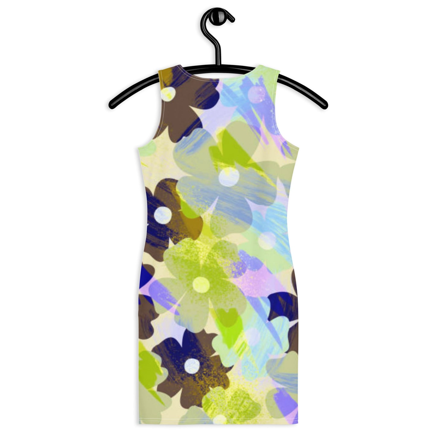 Women's Bodycon dress, Floral bodycon dress, Blooming pattern dress, Body hugging fit tank top dress, elegant bodycon, sleeveless dress for your favorite party, summer and spring dress - PratSN