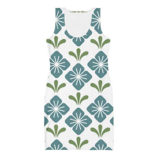 Women's Bodycon dress, Geometric Pattern, Body hugging fit tank top dress, elegant bodycon, sleeveless dress for your favorite party, summer and spring dress - PratSN