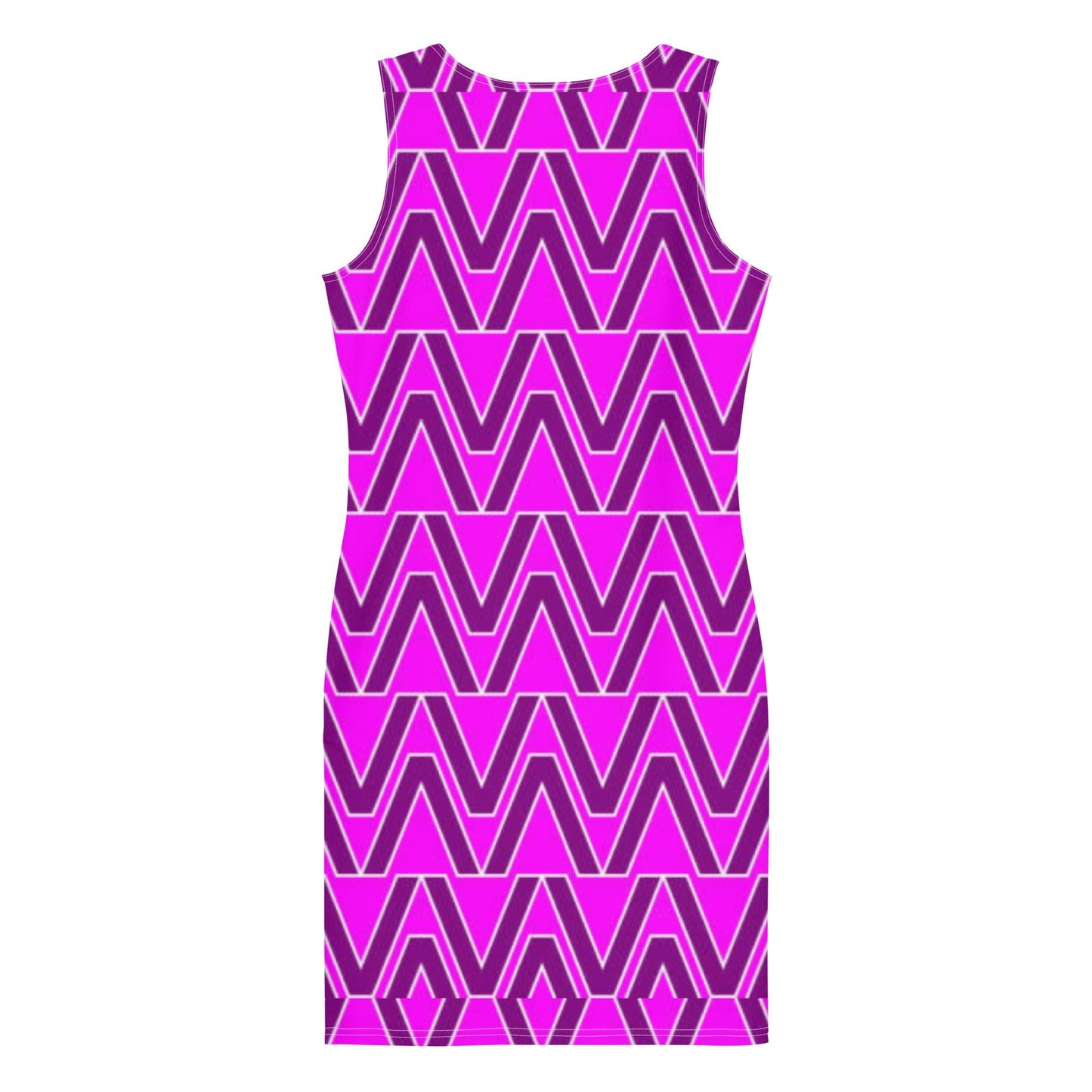 Women's Bodycon dress, Geometric Pattern, Purple Pencil Dresses, Body hugging fit tank top dress, elegant bodycon, sleeveless dress for your favorite party, summer and spring dress - PratSN