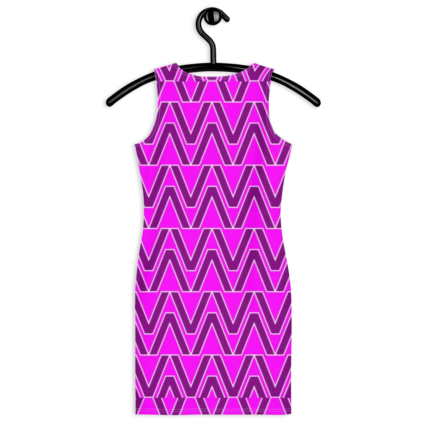 Women's Bodycon dress, Geometric Pattern, Purple Pencil Dresses, Body hugging fit tank top dress, elegant bodycon, sleeveless dress for your favorite party, summer and spring dress - PratSN