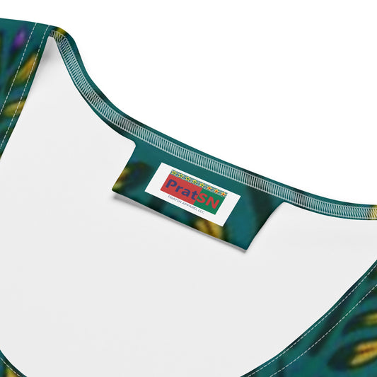 Women's Bodycon dress, Green bodycon dress, Blooming pattern dress, Body hugging fit tank top dress, elegant bodycon, sleeveless dress for your favorite party, summer and spring dress - PratSN