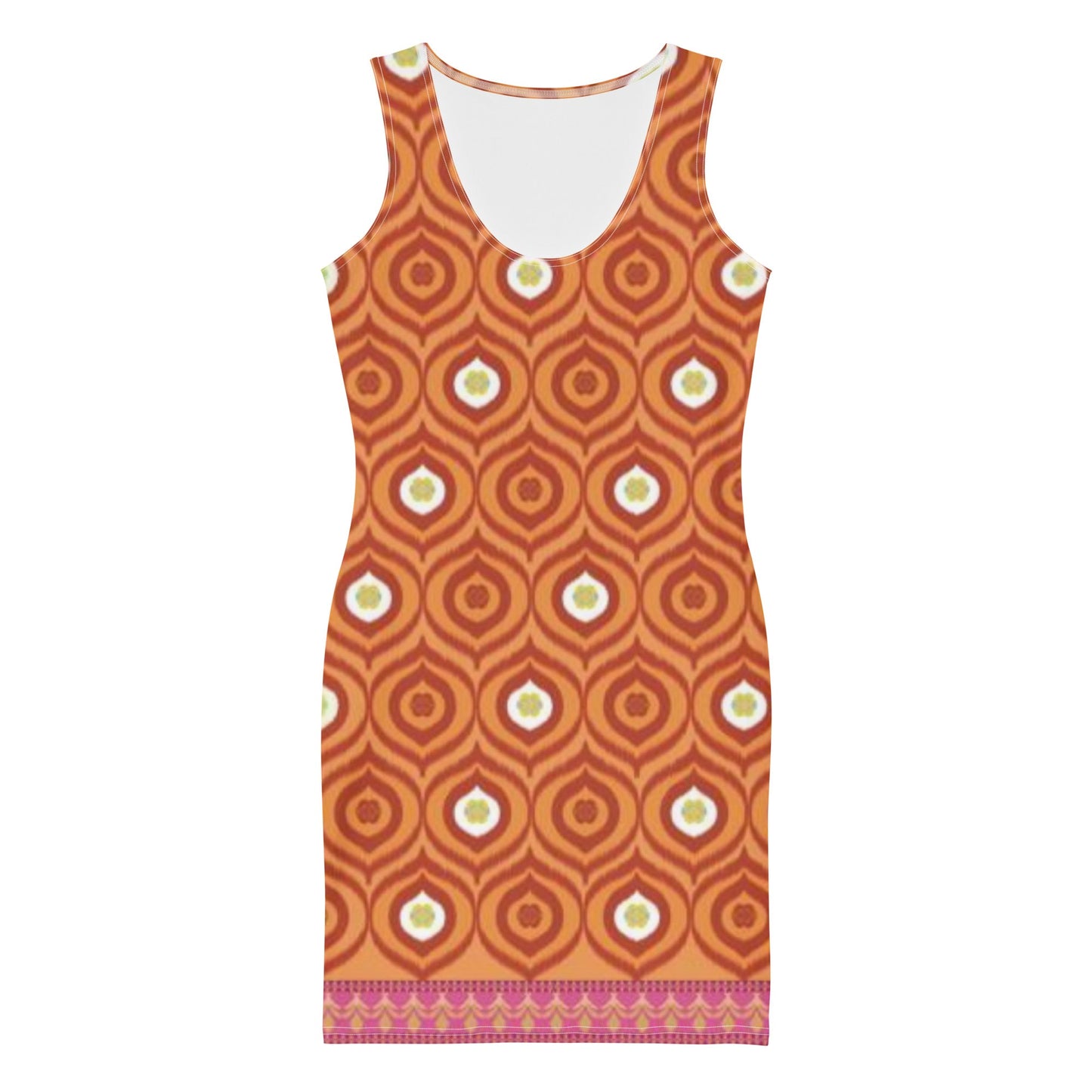 Women's Bodycon dress, Mango Tango Pencil Dresses, Body hugging fit tank top dress, elegant bodycon, sleeveless dress for your favorite party, summer and spring dress - PratSN