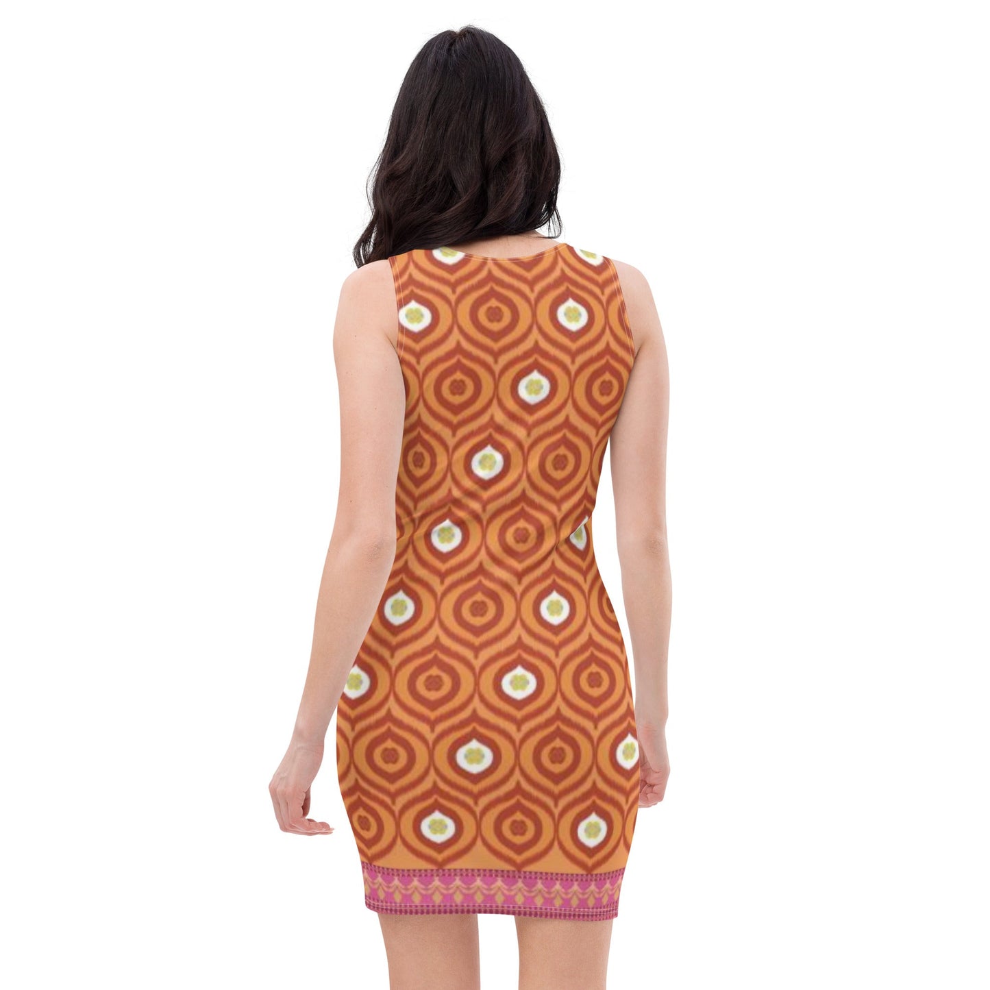 Women's Bodycon dress, Mango Tango Pencil Dresses, Body hugging fit tank top dress, elegant bodycon, sleeveless dress for your favorite party, summer and spring dress - PratSN