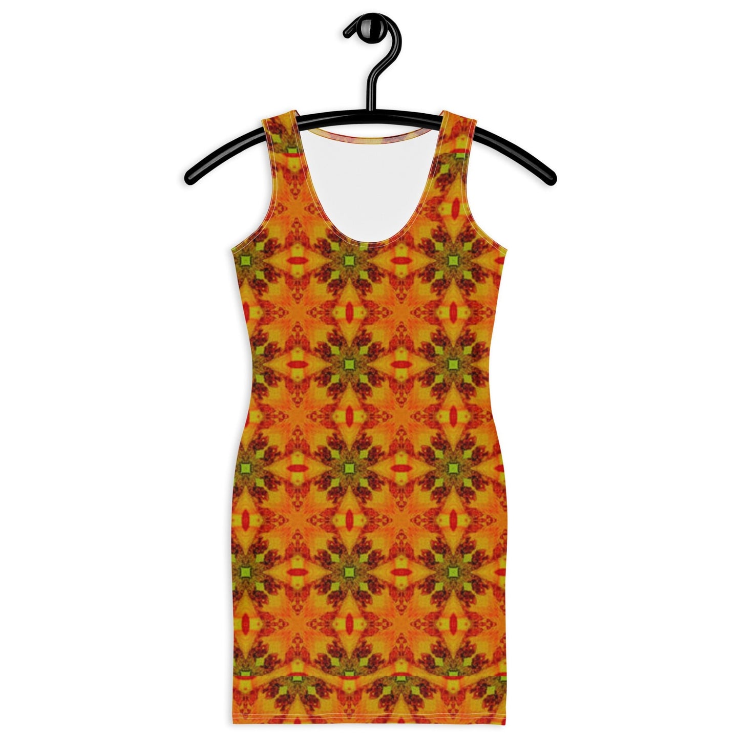 Women's Bodycon dress, Orange Pencil Dresses, Body hugging fit tank top dress, elegant bodycon, sleeveless dress for your favorite party, summer and spring dress - PratSN
