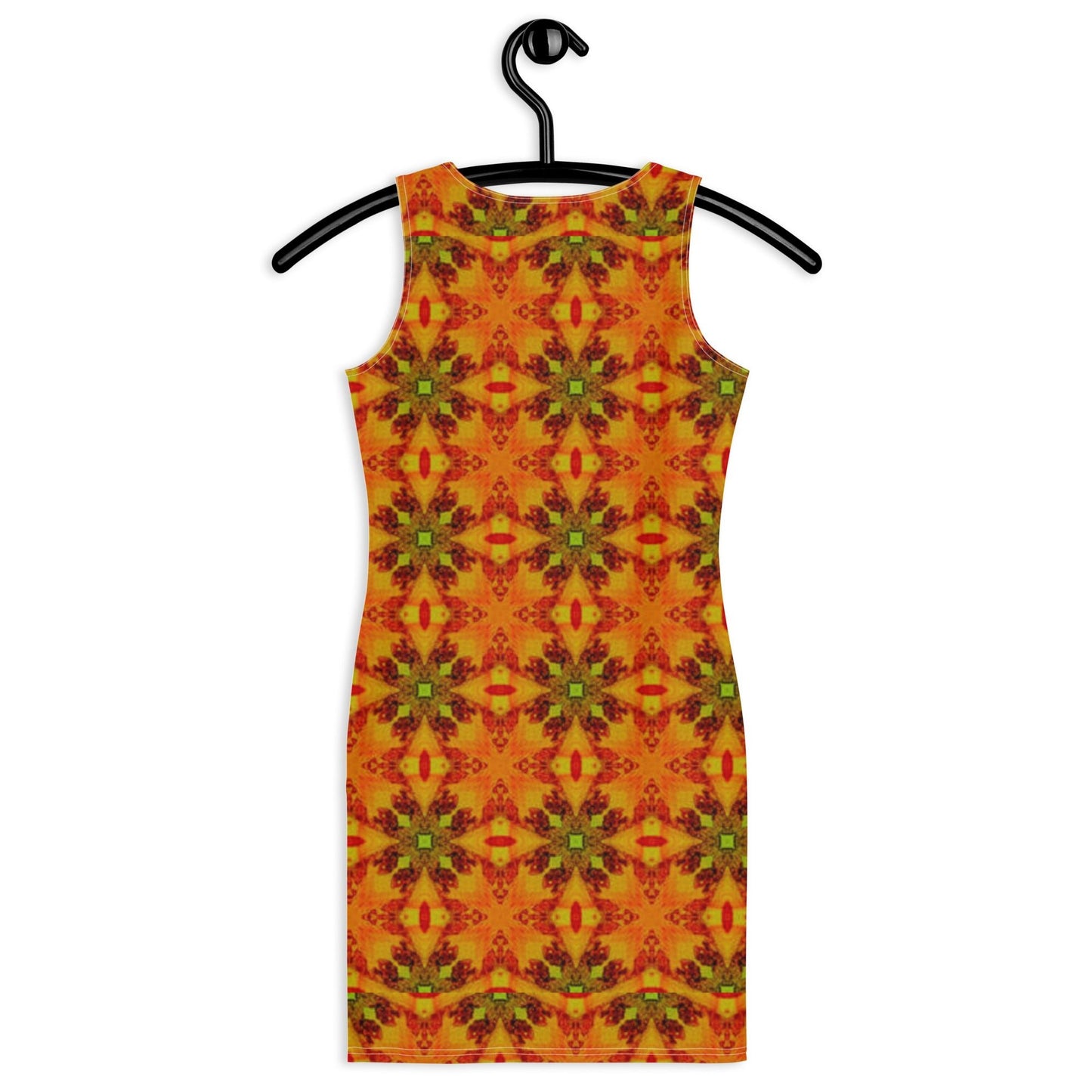 Women's Bodycon dress, Orange Pencil Dresses, Body hugging fit tank top dress, elegant bodycon, sleeveless dress for your favorite party, summer and spring dress - PratSN