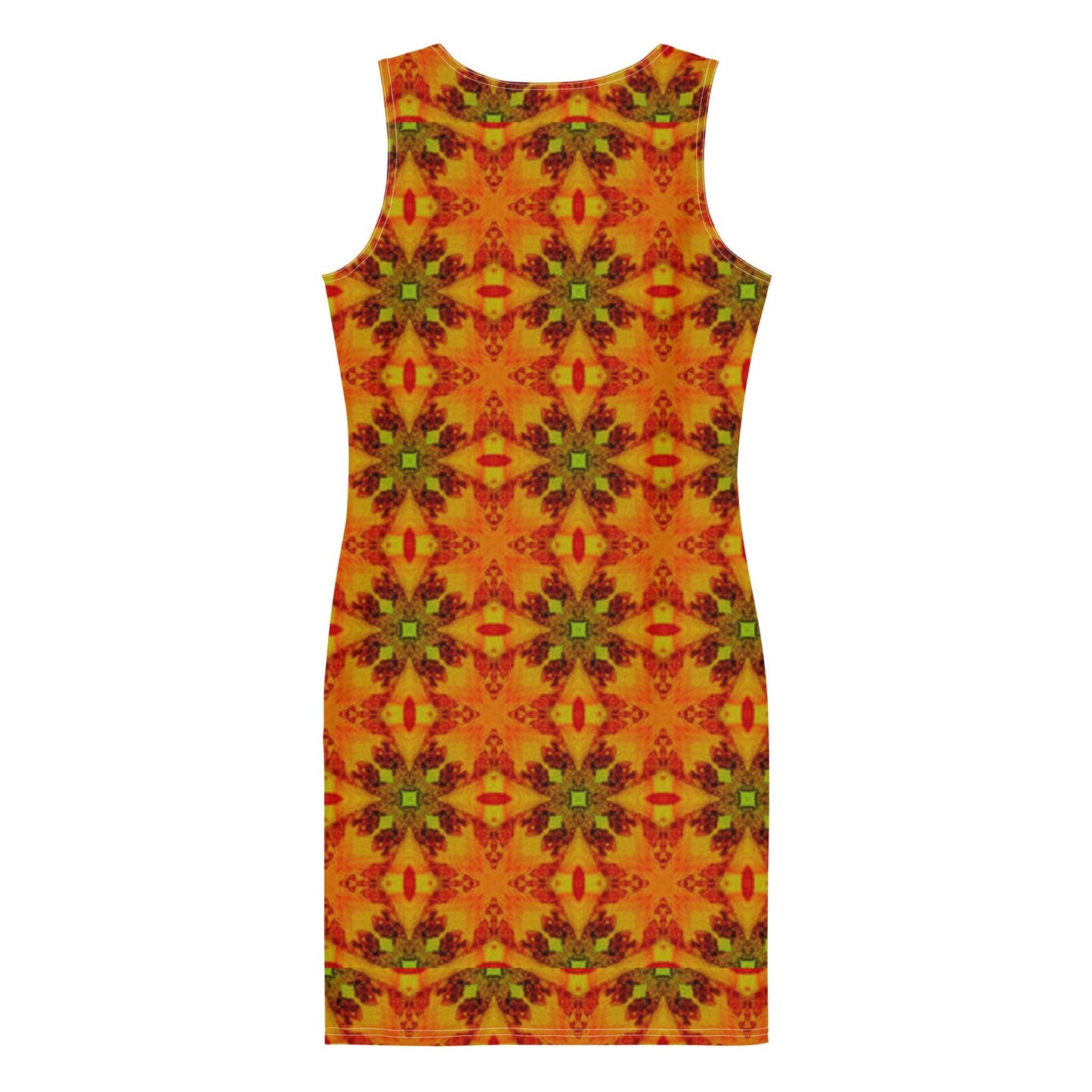 Women's Bodycon dress, Orange Pencil Dresses, Body hugging fit tank top dress, elegant bodycon, sleeveless dress for your favorite party, summer and spring dress - PratSN