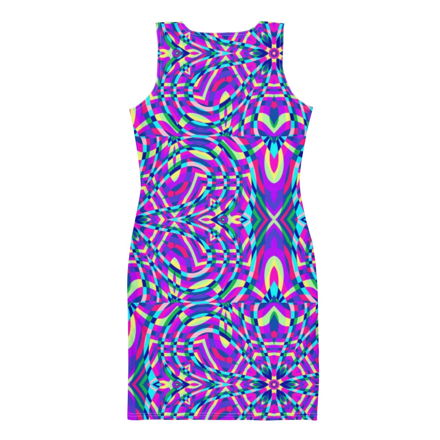 Women's Bodycon dress, Purple bodycon dress, Blooming pattern dress, Body hugging fit tank top dress, elegant bodycon, sleeveless dress for your favorite party, summer and spring dress - PratSN