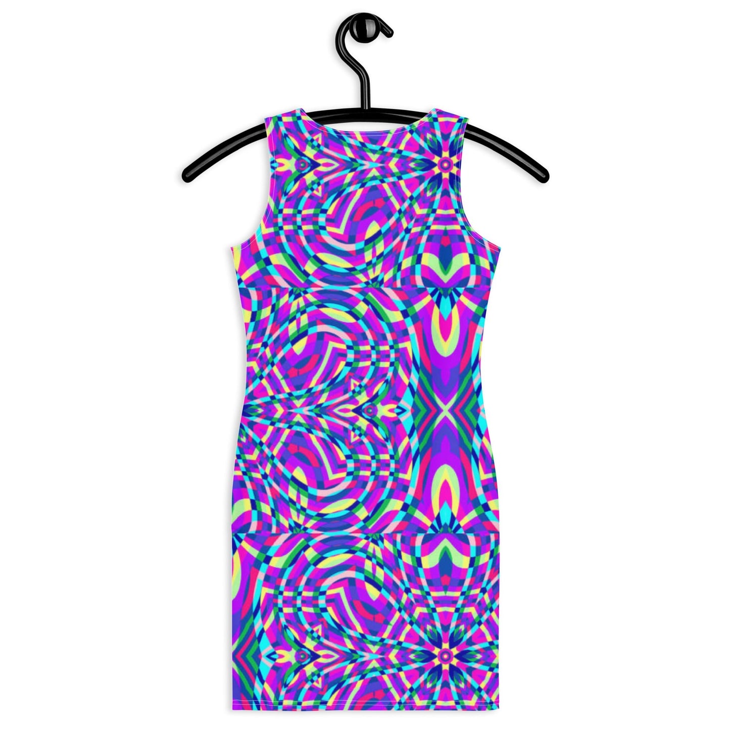 Women's Bodycon dress, Purple bodycon dress, Blooming pattern dress, Body hugging fit tank top dress, elegant bodycon, sleeveless dress for your favorite party, summer and spring dress - PratSN