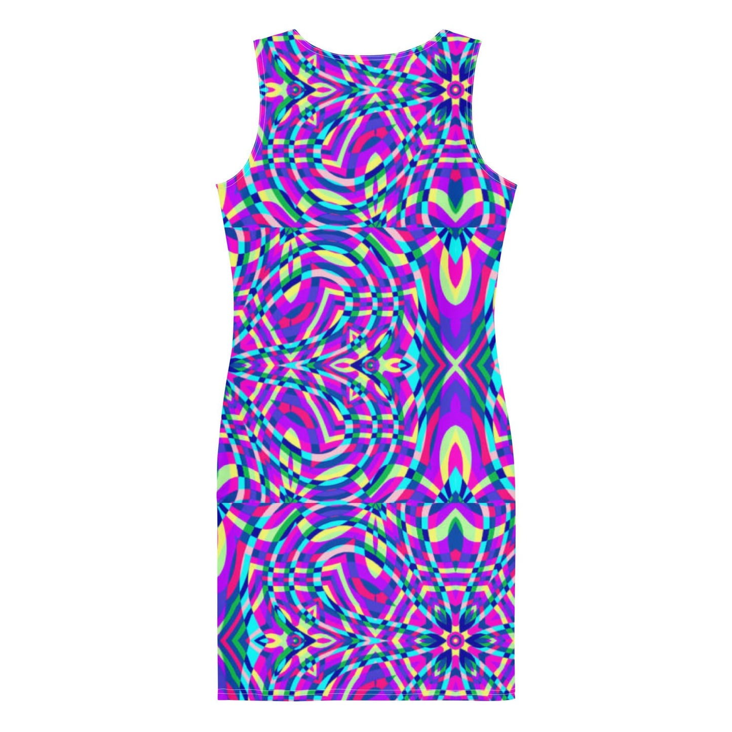 Women's Bodycon dress, Purple bodycon dress, Blooming pattern dress, Body hugging fit tank top dress, elegant bodycon, sleeveless dress for your favorite party, summer and spring dress - PratSN