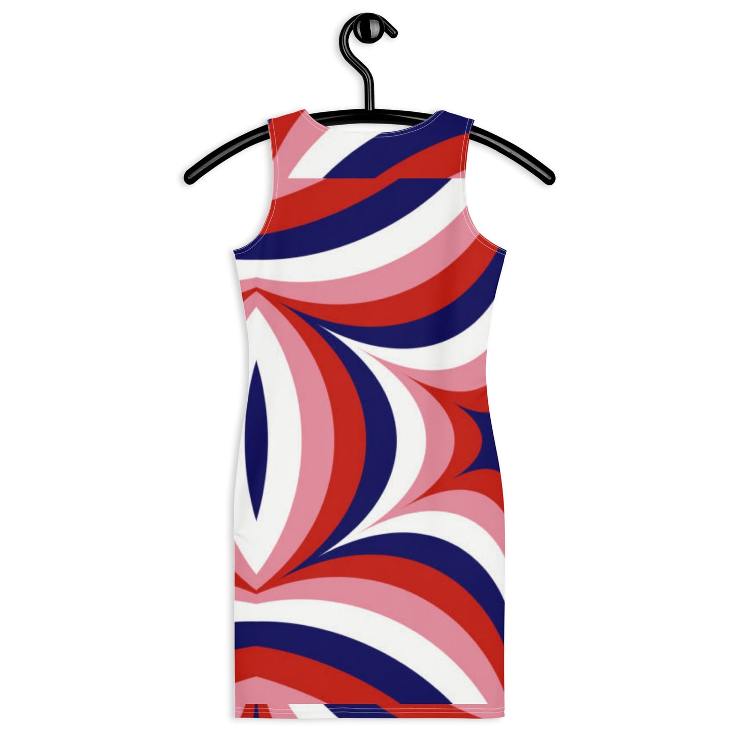 Women's Bodycon dress, Red White Blue Body hugging fit tank top dress, elegant bodycon, sleeveless dress for your favorite party, summer and spring dress - PratSN