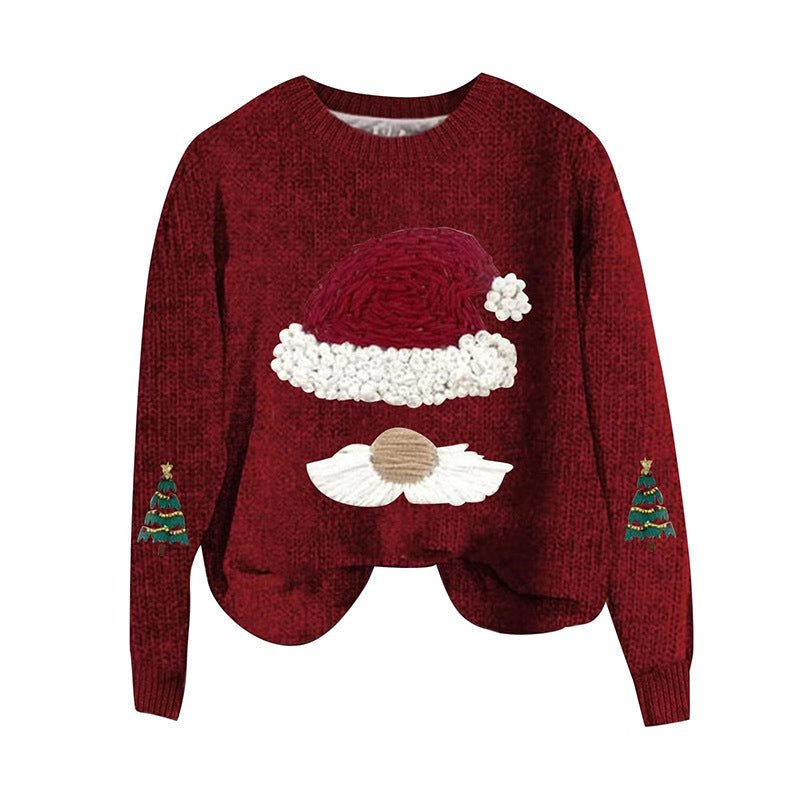 Women's Casual Christmas Print Loose Pullover - PratSN