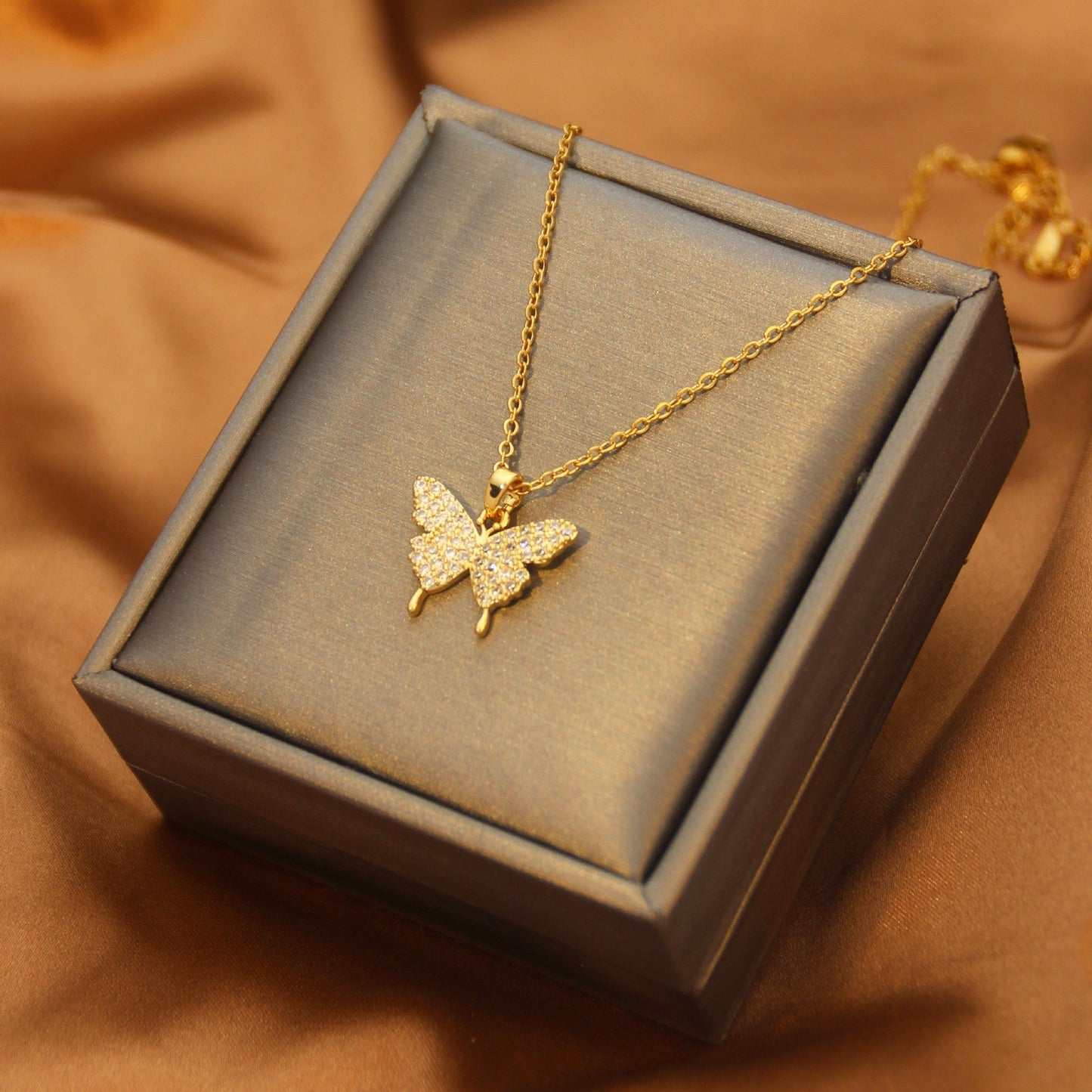 Women's Clavicle Chain Simple All - match Necklace Does Not Fade - PratSN