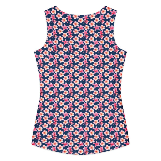 Women's cotton tank top, Floral Top - PratSN