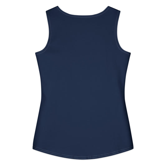 Women's Cotton Tank Top Navy Blue Top - PratSN