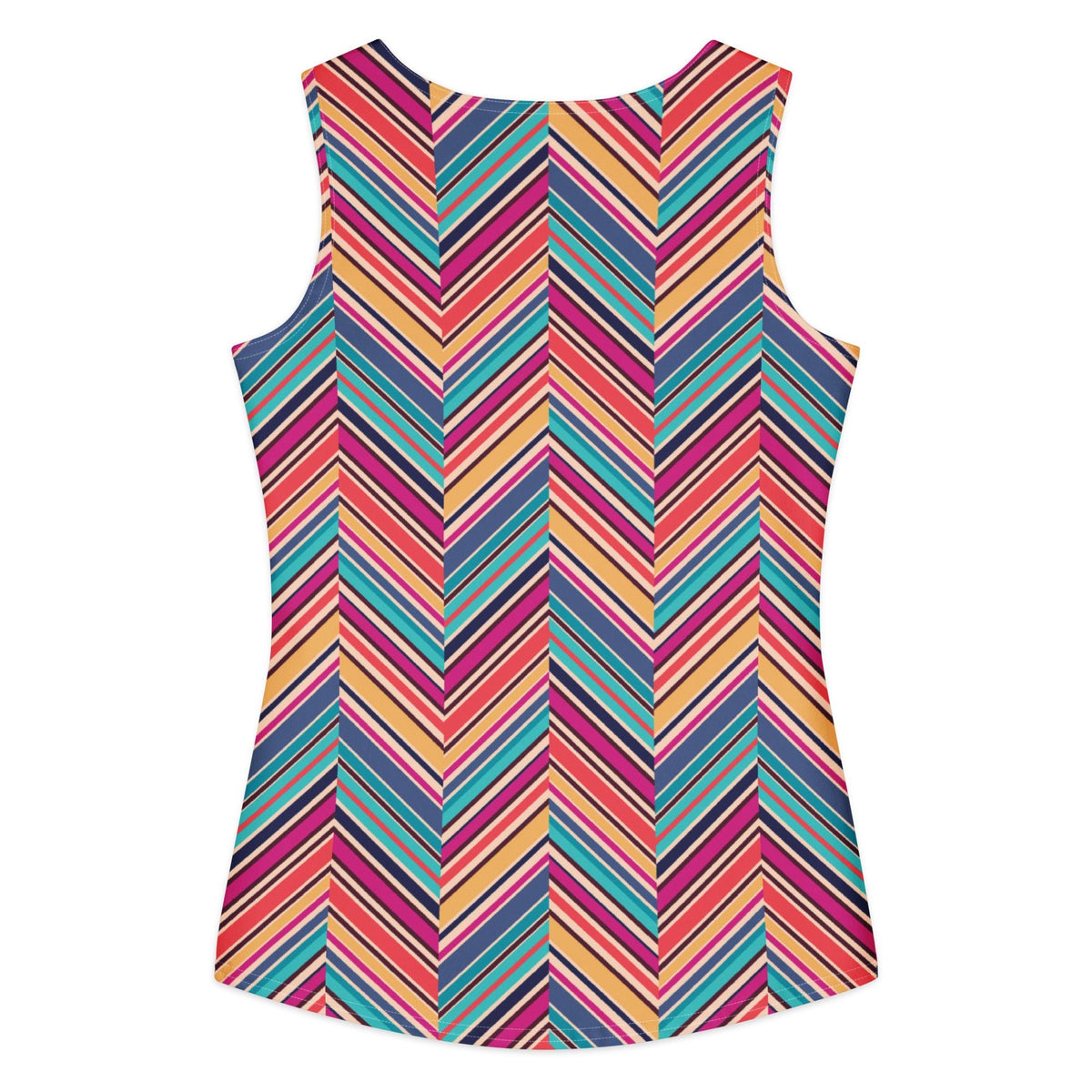 Women's cotton tank top, striped Printed Tank Top, Women's Casual Tank Top - PratSN