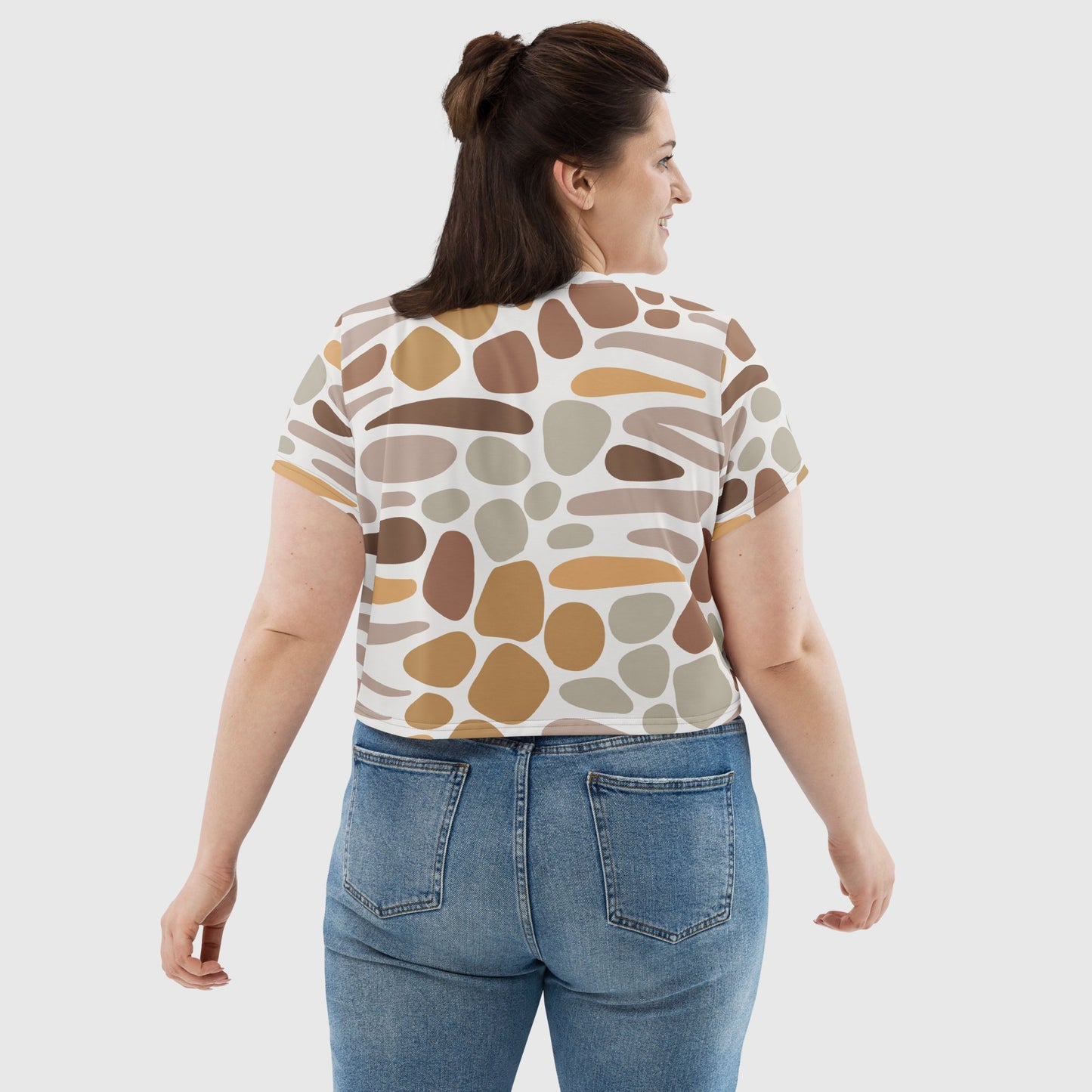 Women's crop tee, Multicolor crop tee, Trendy crop tee for summer and spring - PratSN