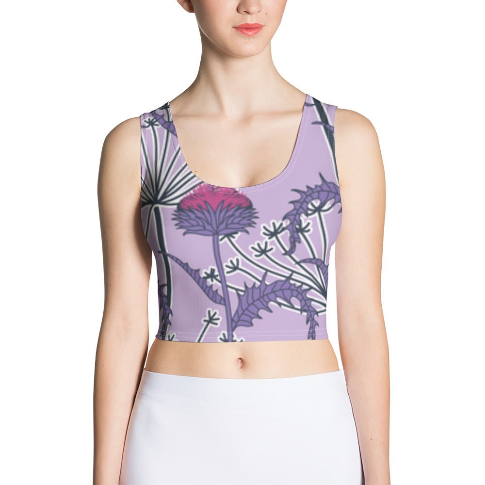 Women's Crop Top, Deep Cerise Crop Top, Body Hugging Fit, Handmade Top, Floral crop top, top for summer and spring - PratSN