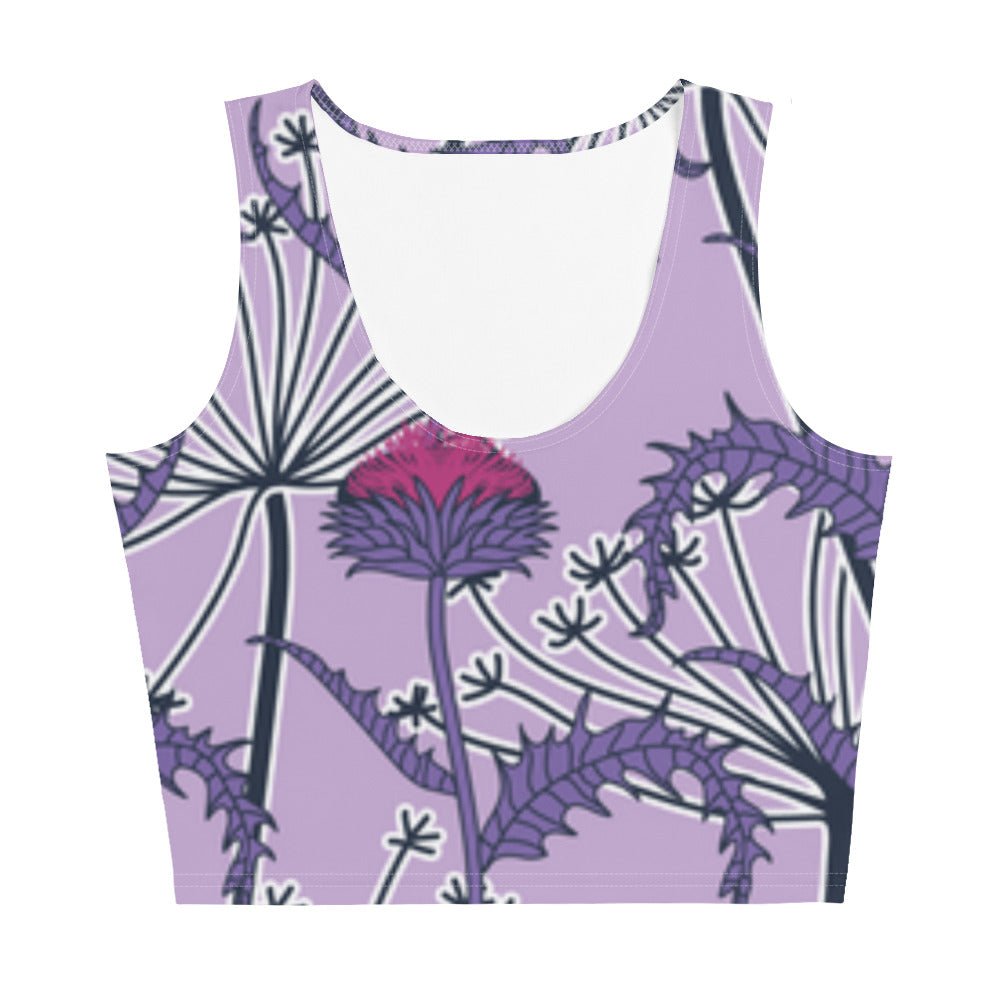 Women's Crop Top, Deep Cerise Crop Top, Body Hugging Fit, Handmade Top, Floral crop top, top for summer and spring - PratSN