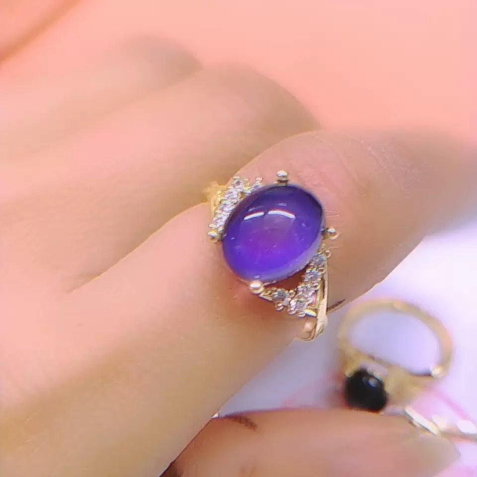 Women's Cross Multi - diamond Temperature Change Color Ring - PratSN