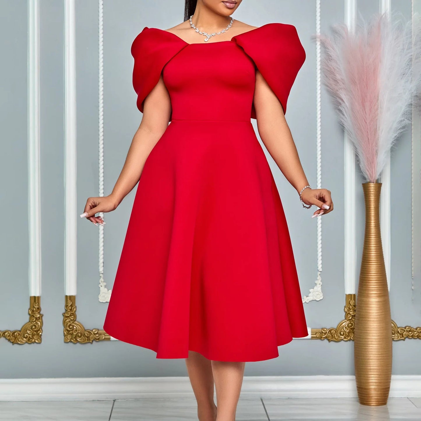 Women's Design Chic Gowns for Women Evening Dresses Elegant Sexy One - shoulder Party Dress Women African Dress - PratSN