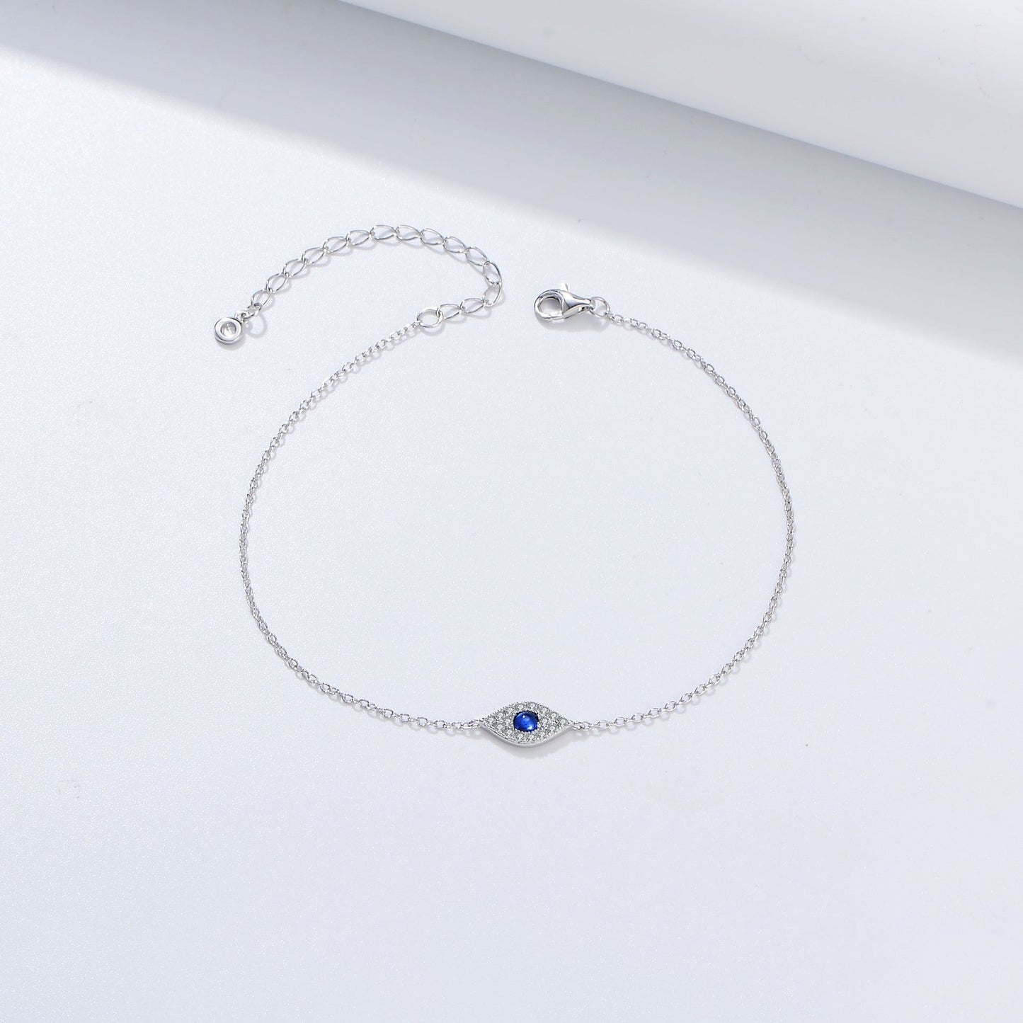 Women's Devil's Eye Micro Sterling Silver Bracelet - PratSN